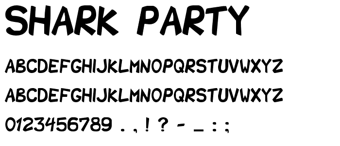 Shark Party font